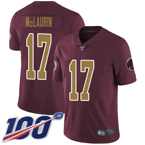 Washington Redskins Limited Burgundy Red Men Terry McLaurin Alternate Jersey NFL Football 17 100th